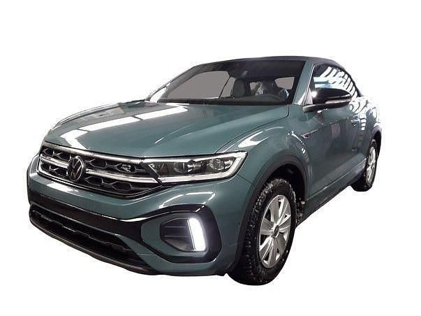 Gebraucht VW T-Roc Cabriolet R-line 150 PS (110 kW) 2025 Petroleum blue metallic schwarz (metallic) Cabrio