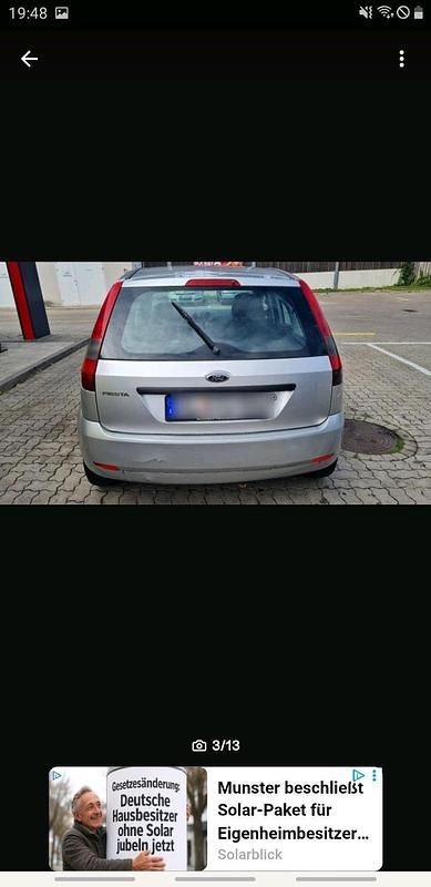 Gebraucht Ford Fiesta 80 PS (58 kW) 2004 Silber Kleinwagen