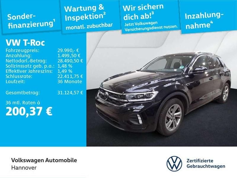 Gebraucht VW T-Roc R-line 150 PS (110 kW) 2025 Schwarz SUV