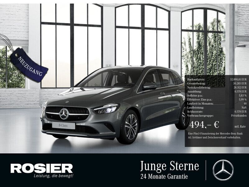 Grau / mountaingrau (metallic) Gebraucht 2024 Mercedes B200 Advanced Van / Kleinbus | 31.252 € (Fairer Preis) - Bild 1/4