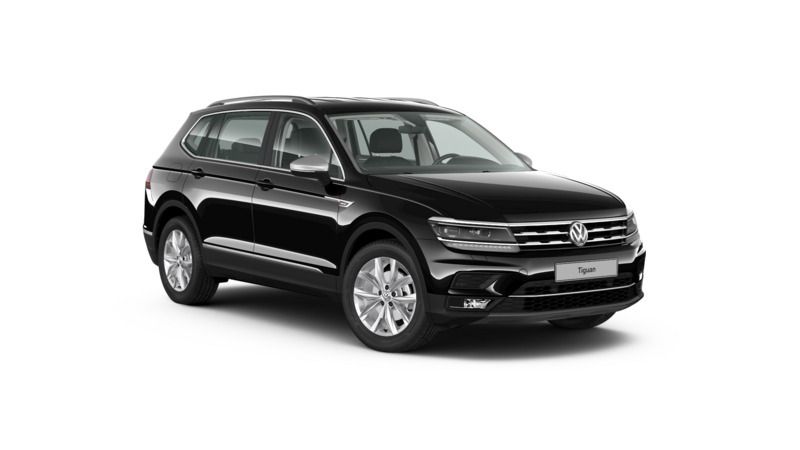 Deep black perleffekt (metallic) Gebraucht 2019 VW Tiguan Allspace Highline SUV | 26.900 € (Fairer Preis) - Bild 1/4