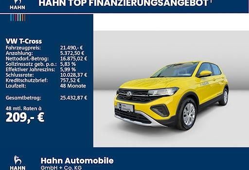 Gebraucht VW T-Cross 95 PS (69 kW) 2025 Gelb SUV