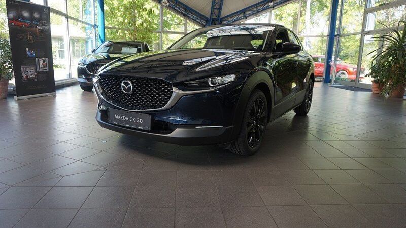 Deep crystal blue Neu 2025 Mazda CX-30 Homura-Line SUV | 28.990 € - Bild 1/4