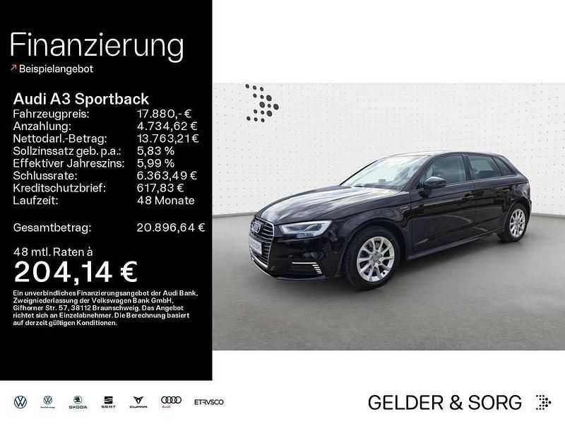 Brillantschwarz Gebraucht 2017 Audi A3 e-tron Kleinwagen | 17.880 € (Etwas zu teuer) - Bild 1/4