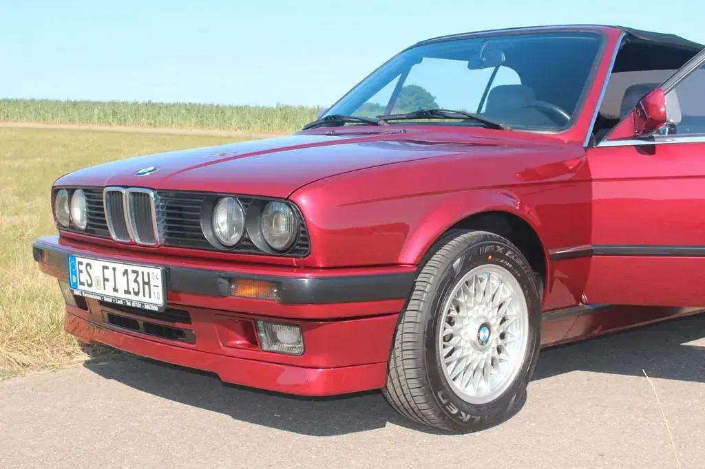Gebraucht BMW 325 Cabriolet Sport Line 170 PS (125 kW) 1990 Rot Cabrio