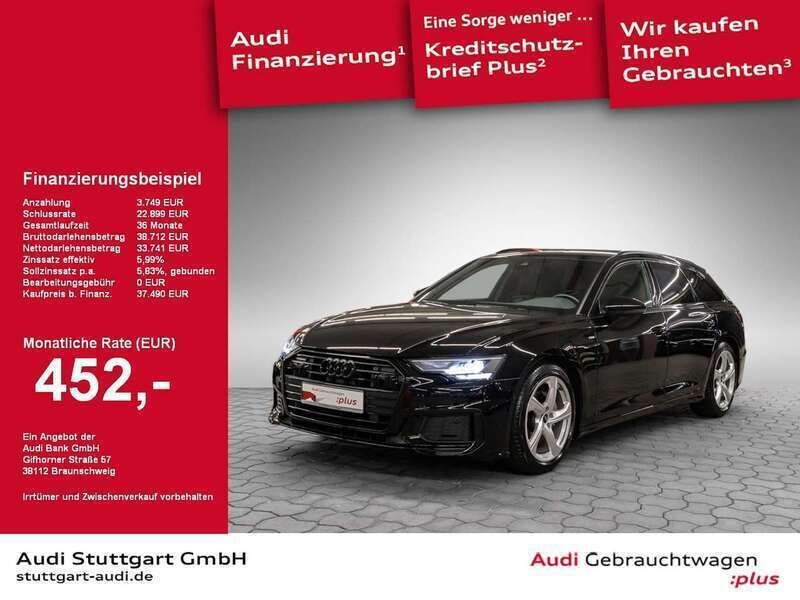Brillantschwarz Gebraucht 2022 Audi A6 S-Line Kombi | 38.360 € (Fairer Preis) - Bild 1/2