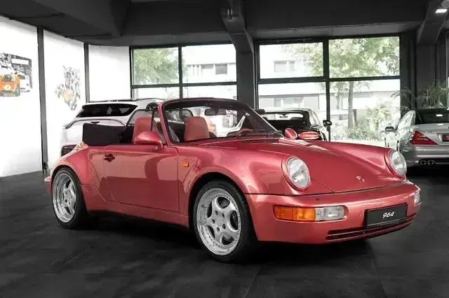 Gebraucht Porsche 964 250 PS (183 kW) 1992 Himbeerrot (raspberry red) Cabrio