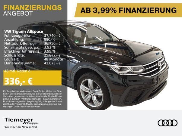 Schwarz Gebraucht 2024 VW Tiguan Allspace Move SUV | 37.740 € (Guter Preis) - Bild 1/4