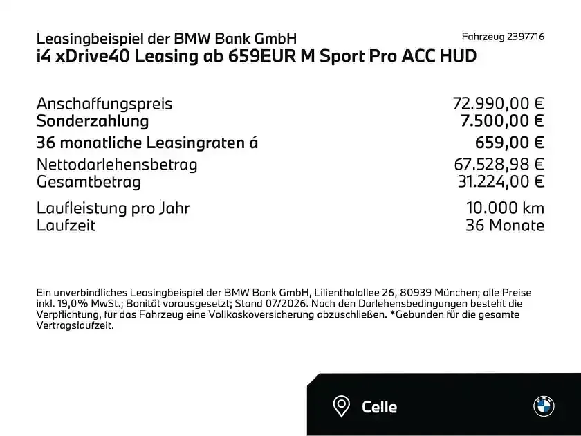 Gebraucht BMW i4 M Sport 294 kW (401 PS) 2025 Brooklyn grau (grau) Limousine