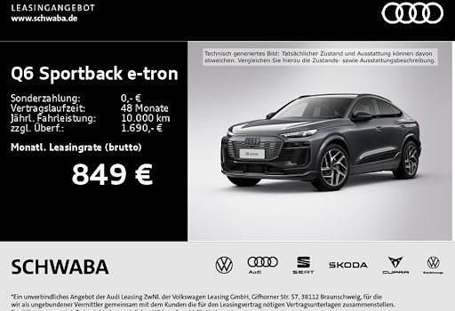 Neu Audi Q6 Sportback e-tron Ambiente 285 kW (388 PS) 2026 Grau SUV