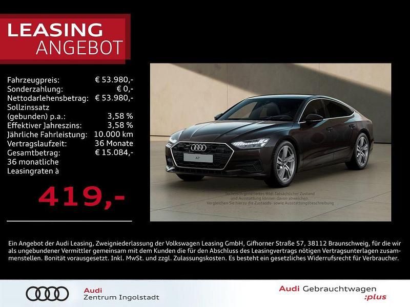 Braun Gebraucht 2025 Audi A7 Sportback Sport Kleinwagen | 53.980 € (Guter Preis) - Bild 1/3