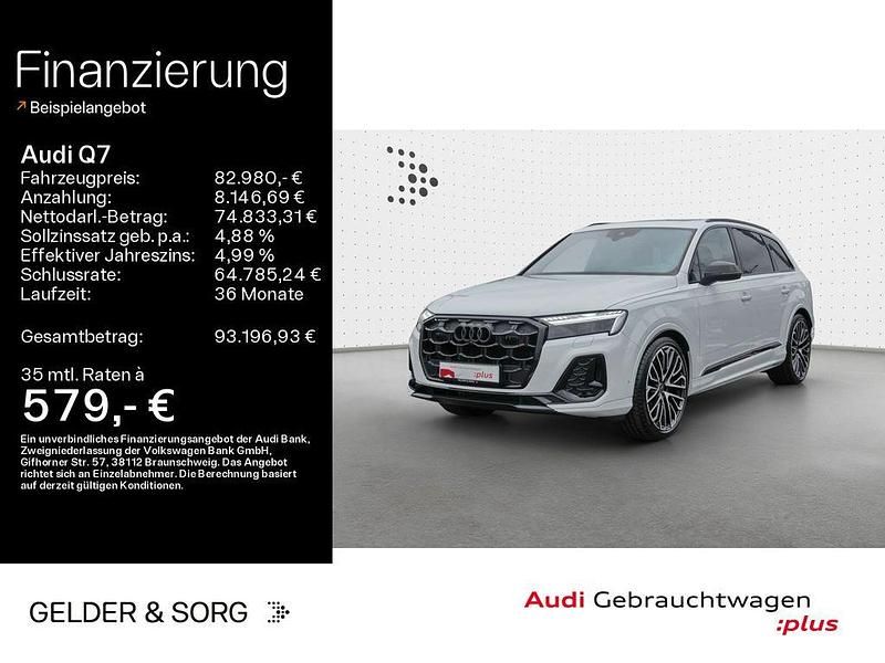 Gletscherweiß metallic Gebraucht 2024 Audi Q7 S-Line SUV | 82.980 € (Etwas zu teuer) - Bild 1/4