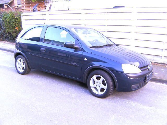 Gebraucht Opel Corsa 79 PS (58 kW) 2002 Blau metallic Kleinwagen