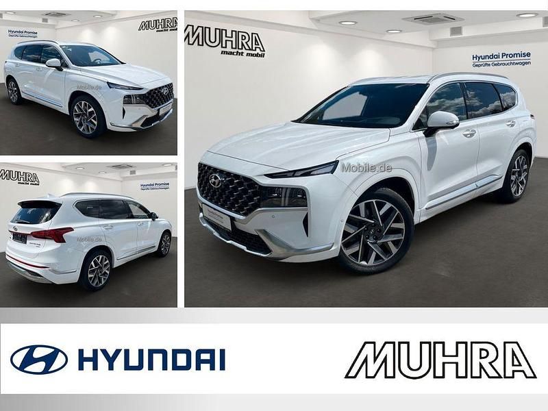 White cream mineraleffekt Gebraucht 2023 Hyundai Santa Fe Signature SUV | 39.989 € (Guter Preis) - Bild 1/4