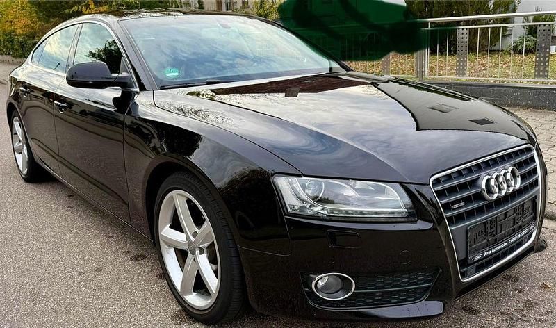 Schwarz Gebraucht 2009 Audi A5 Sportback Sport Kleinwagen | 8.999 € (Guter Preis) - Bild 1/4