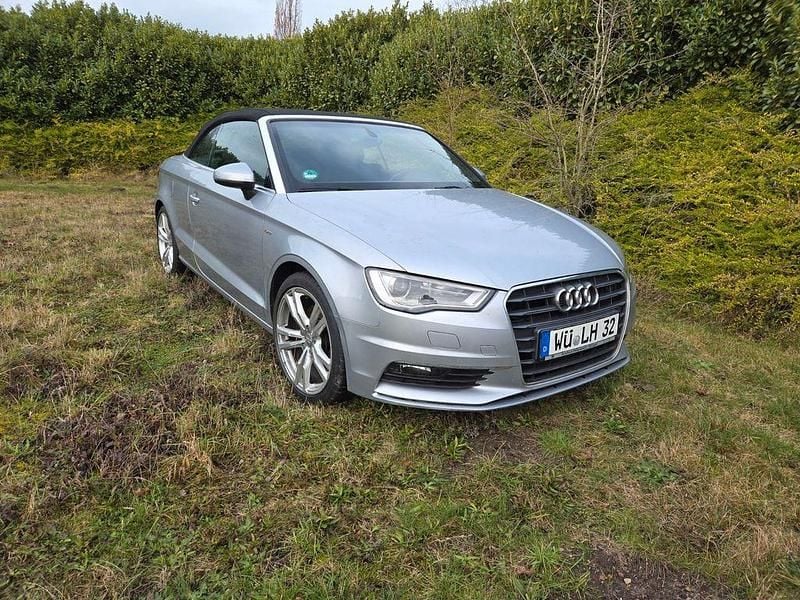 Silber Gebraucht 2015 Audi A3 Cabriolet S-Line Cabrio | 18.750 € (Fairer Preis) - Bild 1/4