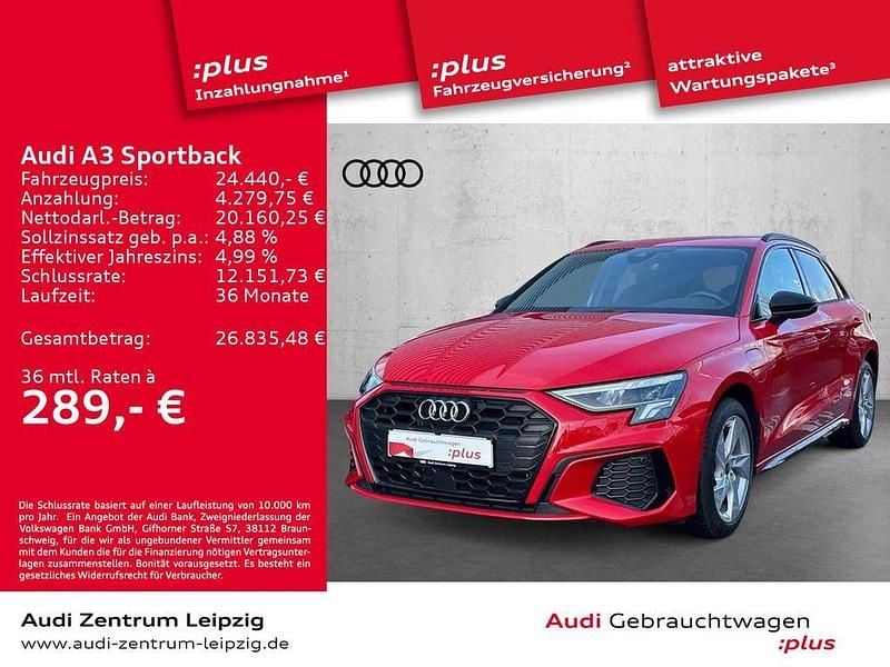 Gebraucht Audi A3 S-Line 245 PS (180 kW) 2022 Rot Limousine
