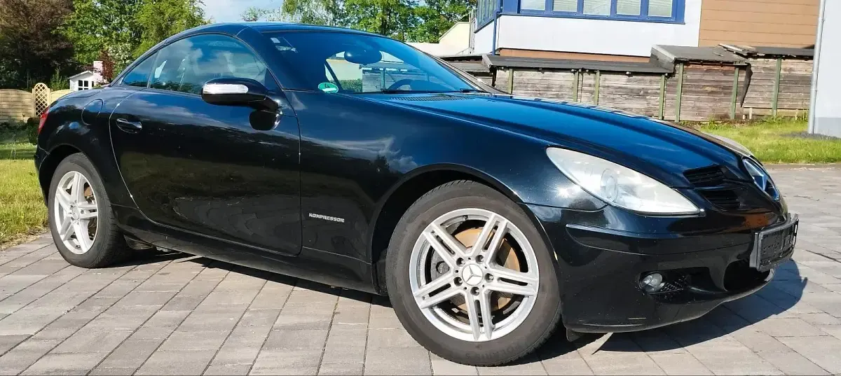 Gebraucht Mercedes SLK200 163 PS (119 kW) 2004 Schwarz Cabrio