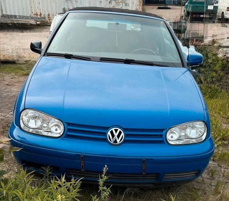 Blau Gebraucht 1998 VW Golf Cabriolet Cabrio | 1.200 € (Superpreis) - Bild 1/4