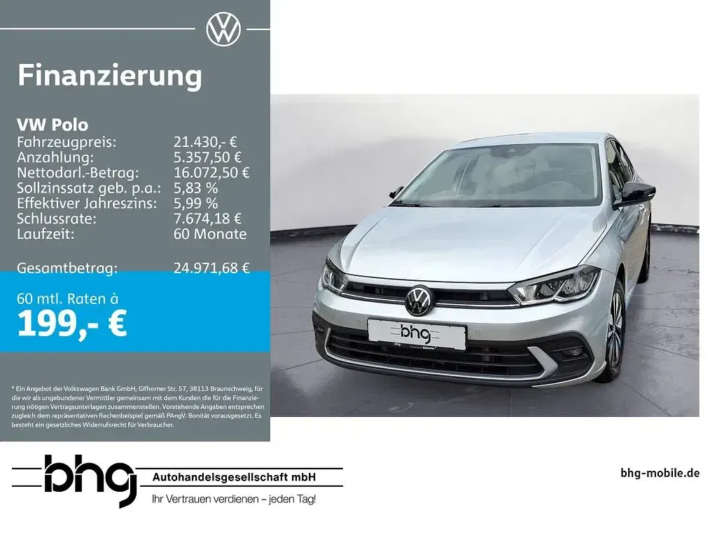 Gebraucht VW Polo Life 116 PS (85 kW) 2025 Kleinwagen