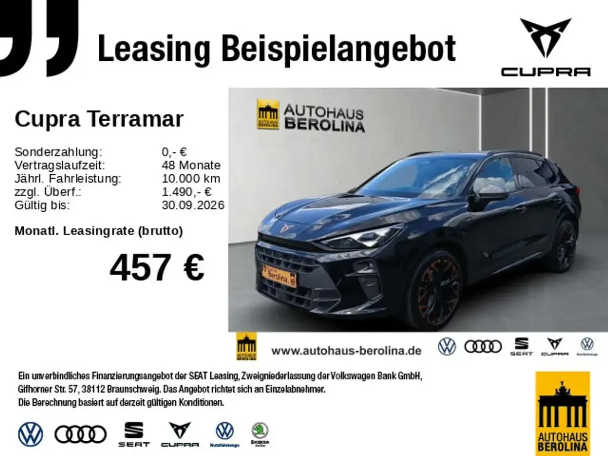 Neu Cupra Terramar VZ 265 PS (194 kW) 2026 Schwarz SUV