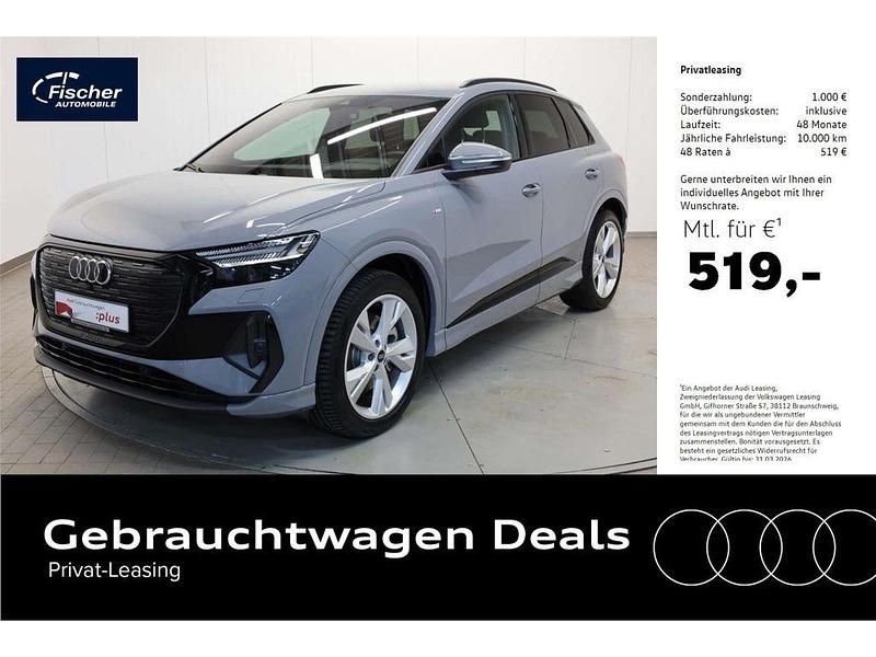 Grau Gebraucht 2024 Audi Q4 e-tron S-Line SUV | 49.980 € (Etwas zu teuer) - Bild 1/4