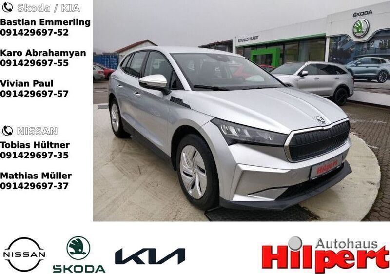 Brilliantsilber metallic (metallic) Gebraucht 2021 Skoda Enyaq iV SUV | 20.940 € (Etwas zu teuer) - Bild 1/4
