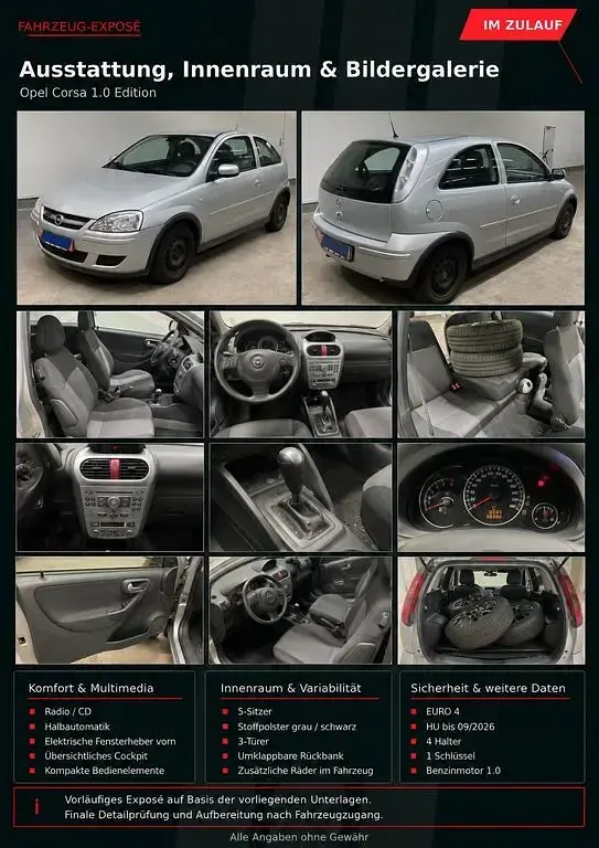 Gebraucht Opel Corsa Edition 60 PS (44 kW) 2006 Silber Kleinwagen