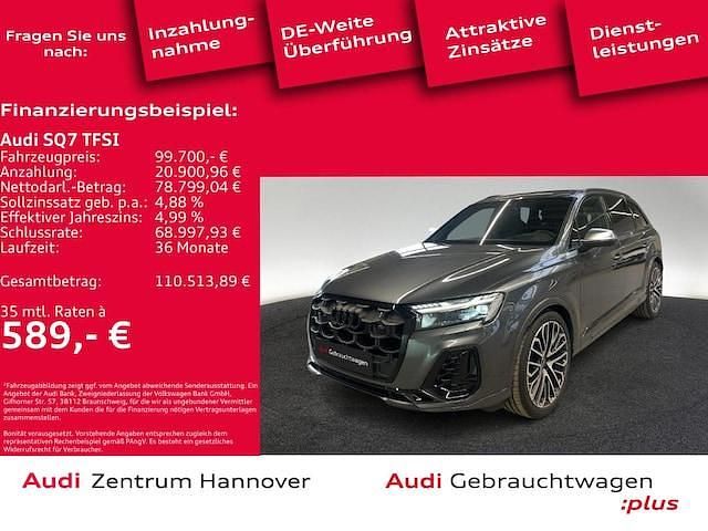 Daytonagrau perleffekt Gebraucht 2024 Audi SQ7 Ambiente SUV | 97.750 € (Fairer Preis) - Bild 1/4
