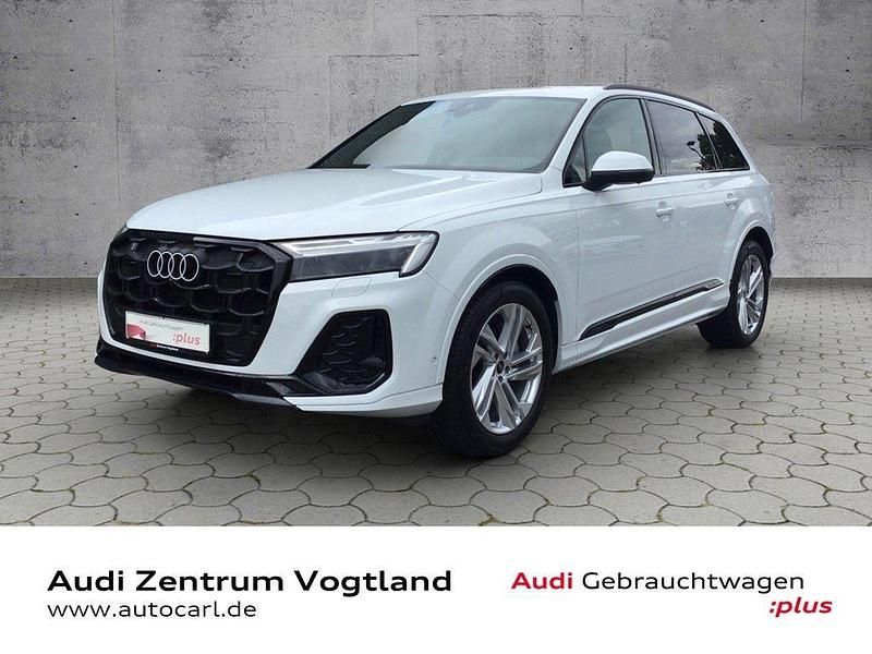 Gletscherweiß metallic Gebraucht 2024 Audi Q7 S-Line SUV | 72.980 € (Superpreis) - Bild 1/4