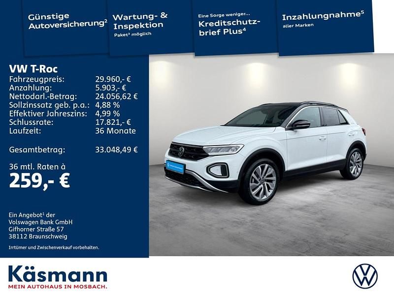 Gebraucht VW T-Roc Goal 150 PS (110 kW) 2025 Weiß SUV