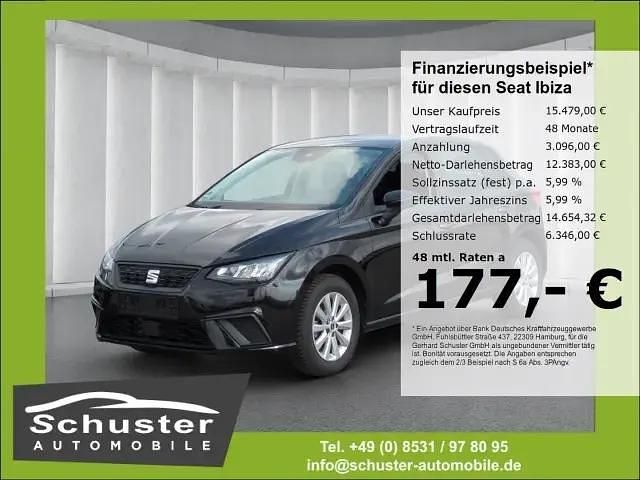 Schwarz Gebraucht 2022 Seat Ibiza Style Kleinwagen | 14.979 € (Fairer Preis) - Bild 1/4