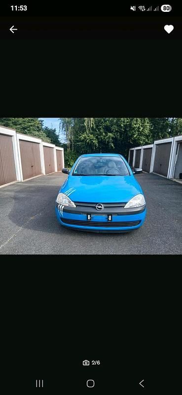 Blau Gebraucht 2001 Opel Corsa Kleinwagen | 555 € (Guter Preis) - Bild 1/4