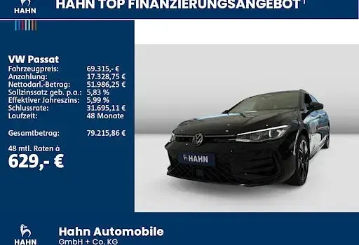 Neu VW Passat R-line 150 PS (110 kW) 2026 Schwarz Kombi