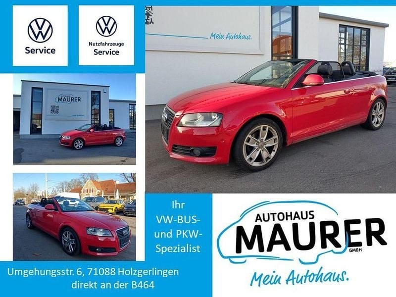 Rot Gebraucht 2008 Audi A3 Cabriolet Ambition Cabrio | 4.930 € (Guter Preis) - Bild 1/4