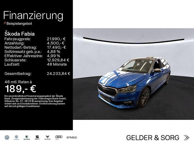 Gebraucht Skoda Fabia Style 150 PS (110 kW) 2023 Raceblau metallic Kleinwagen