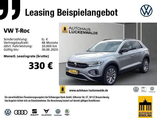 Gebraucht VW T-Roc Goal 150 PS (110 kW) 2026 Pyritsilber metallic SUV