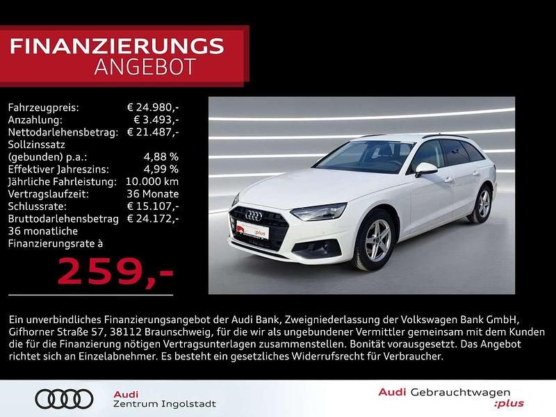 Weiß Gebraucht 2022 Audi A4 Comfort Kombi | 24.980 € (Superpreis) - Bild 1/3