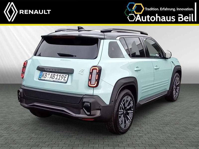Neu Renault 4 E-Tech Iconic 110 kW (150 PS) 2025 Hautsdefrancegrün, black pe SUV