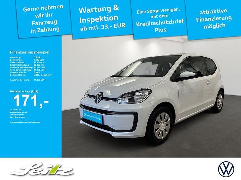 Weiß Gebraucht 2021 VW up! Kleinwagen | 11.290 € (Fairer Preis) - Bild 1/3