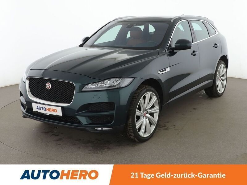 Grün Gebraucht 2016 Jaguar F-Pace Portfolio SUV | 23.470 € (Fairer Preis) - Bild 1/3