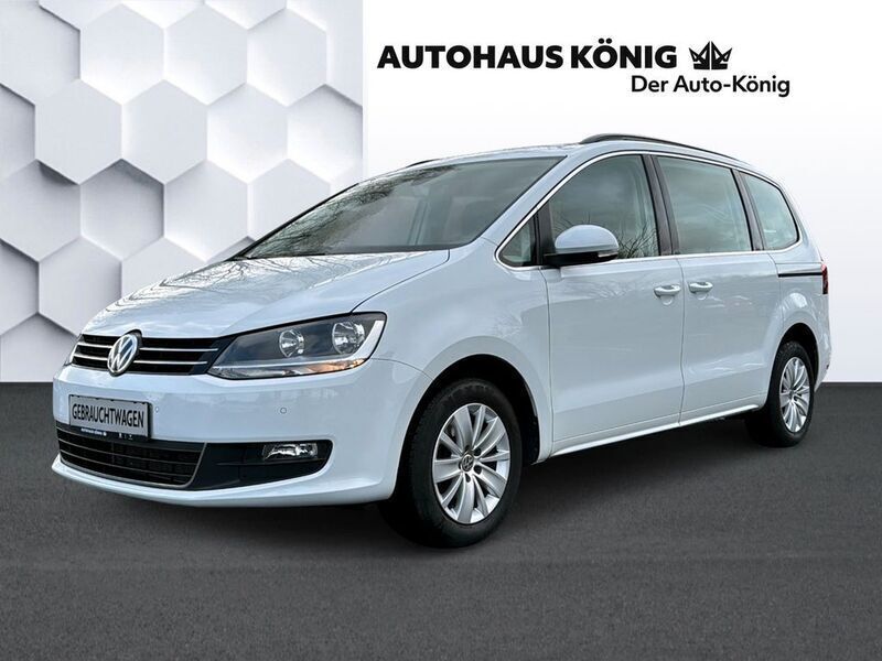 Pure white Gebraucht 2021 VW Sharan Comfortline Van / Kleinbus | 25.990 € (Guter Preis) - Bild 1/4