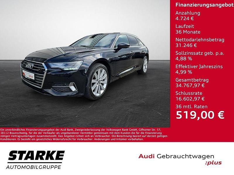 Mythosschwarz metallic Gebraucht 2021 Audi A6 Ambiente Kombi | 34.880 € (Superpreis) - Bild 1/4