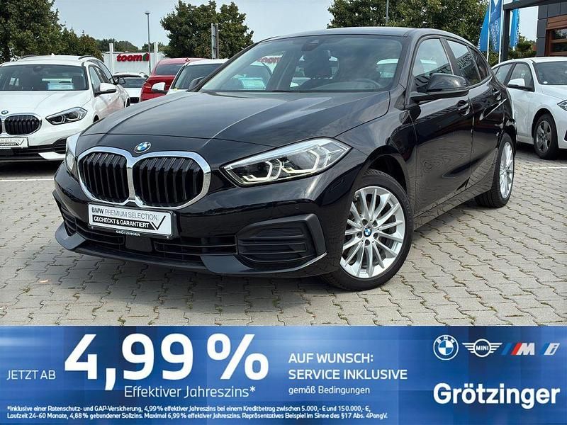 Schwarz Gebraucht 2022 BMW 118 Advantage Kleinwagen | 24.999 € (Etwas zu teuer) - Bild 1/4