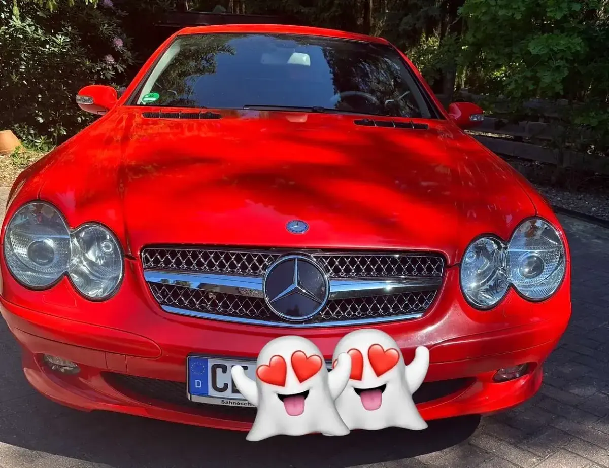 Gebraucht Mercedes SL500 306 PS (225 kW) 2003 Rot Cabrio