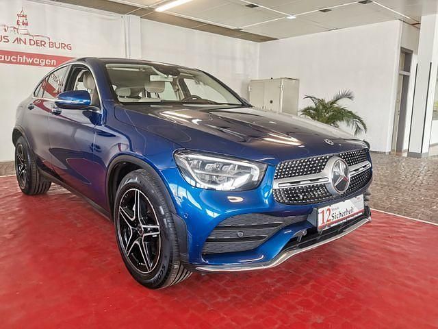 Blau Gebraucht 2020 Mercedes GLC220 AMG line Coupé | 38.900 € (Fairer Preis) - Bild 1/4
