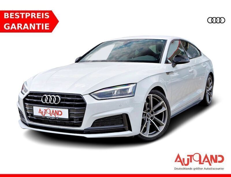Weiß Gebraucht 2018 Audi A5 Sportback S-Line Limousine | 29.950 € (Teuer) - Bild 1/4