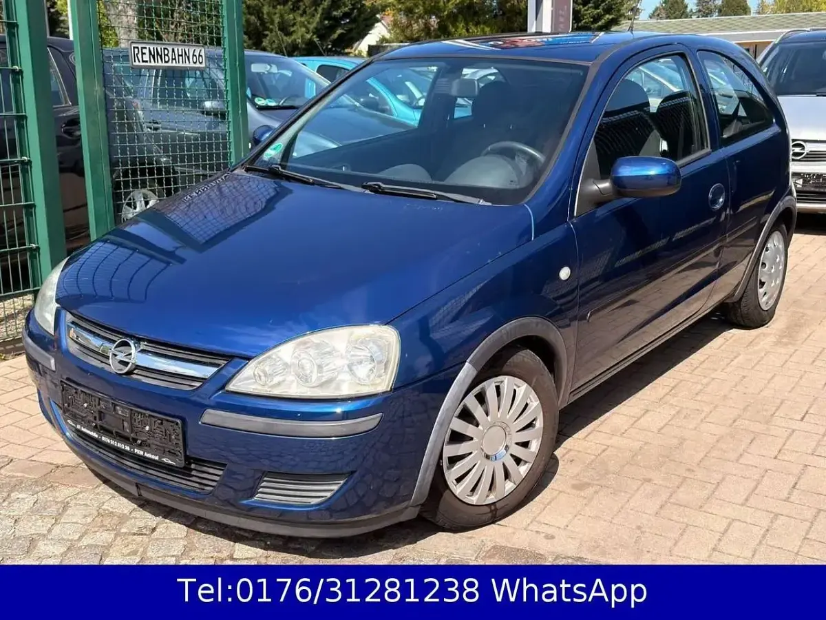 Usata Opel Corsa 60 CV (44 kW) 2004 Blu Utilitaria
