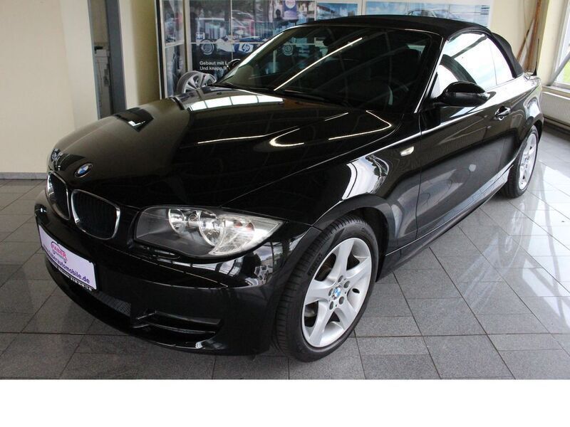 Black sapphire metallic Gebraucht 2008 BMW 120 Cabriolet Cabrio | 6.888 € (Fairer Preis) - Bild 1/4