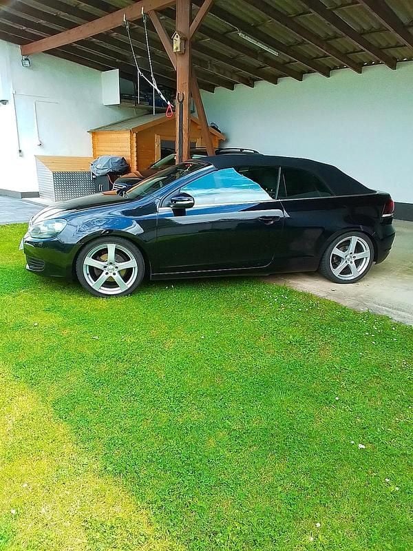 Schwarz Gebraucht 2012 VW Golf Cabriolet Cabrio | 8.900 € (Teuer) - Bild 1/4